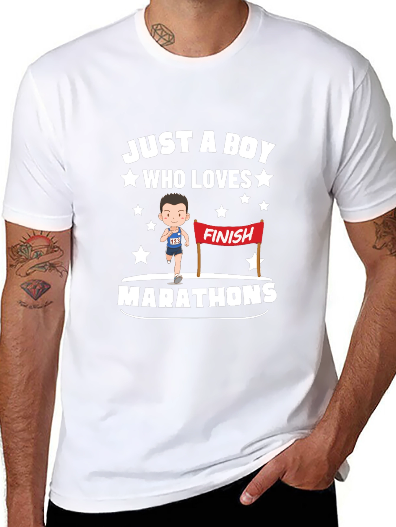 Boy Who Loves Marathons T-Shirt