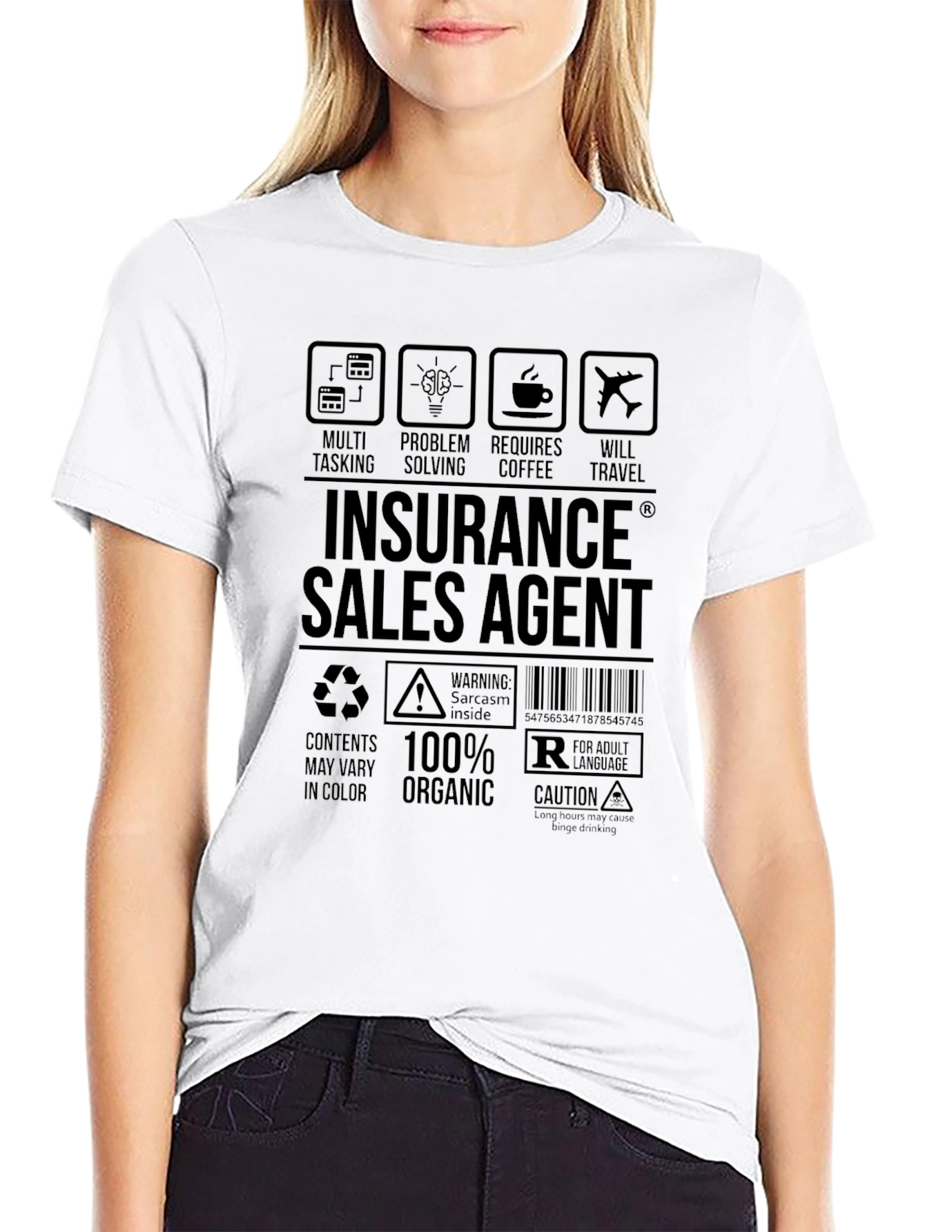 Insurance Sales Agent Graphic T-Shirt