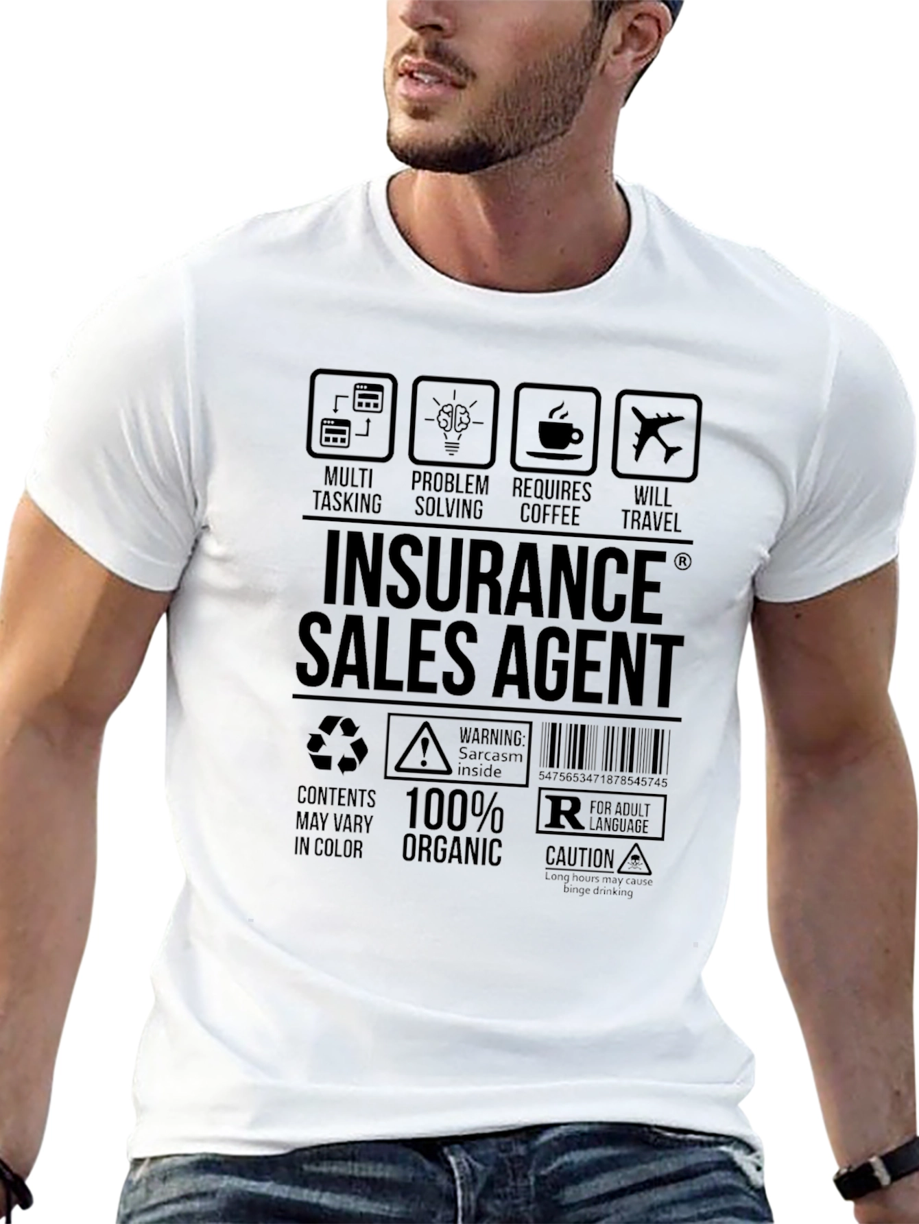 Insurance Sales Agent Graphic T-Shirt