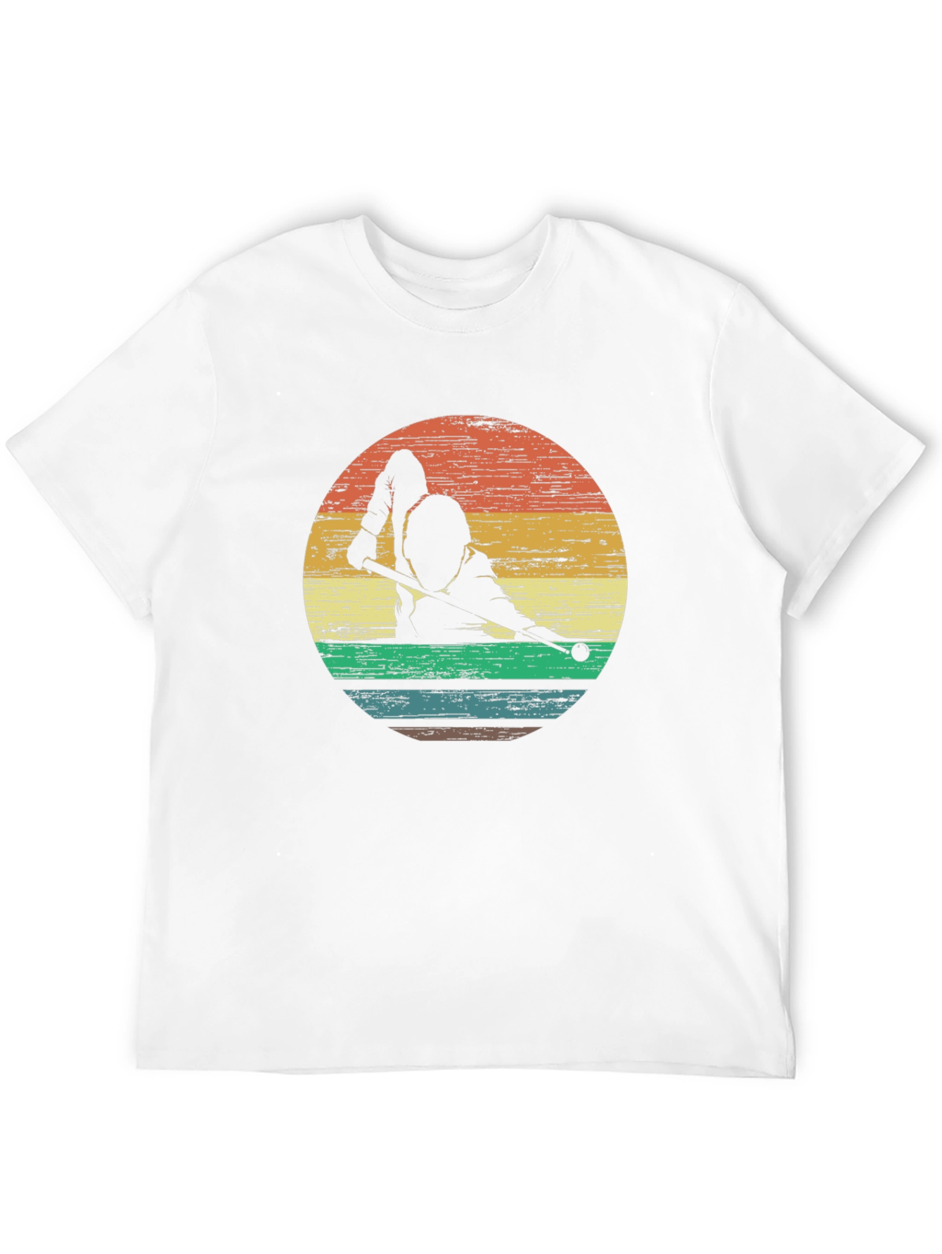 Retro Billiards Player Graphic Tee