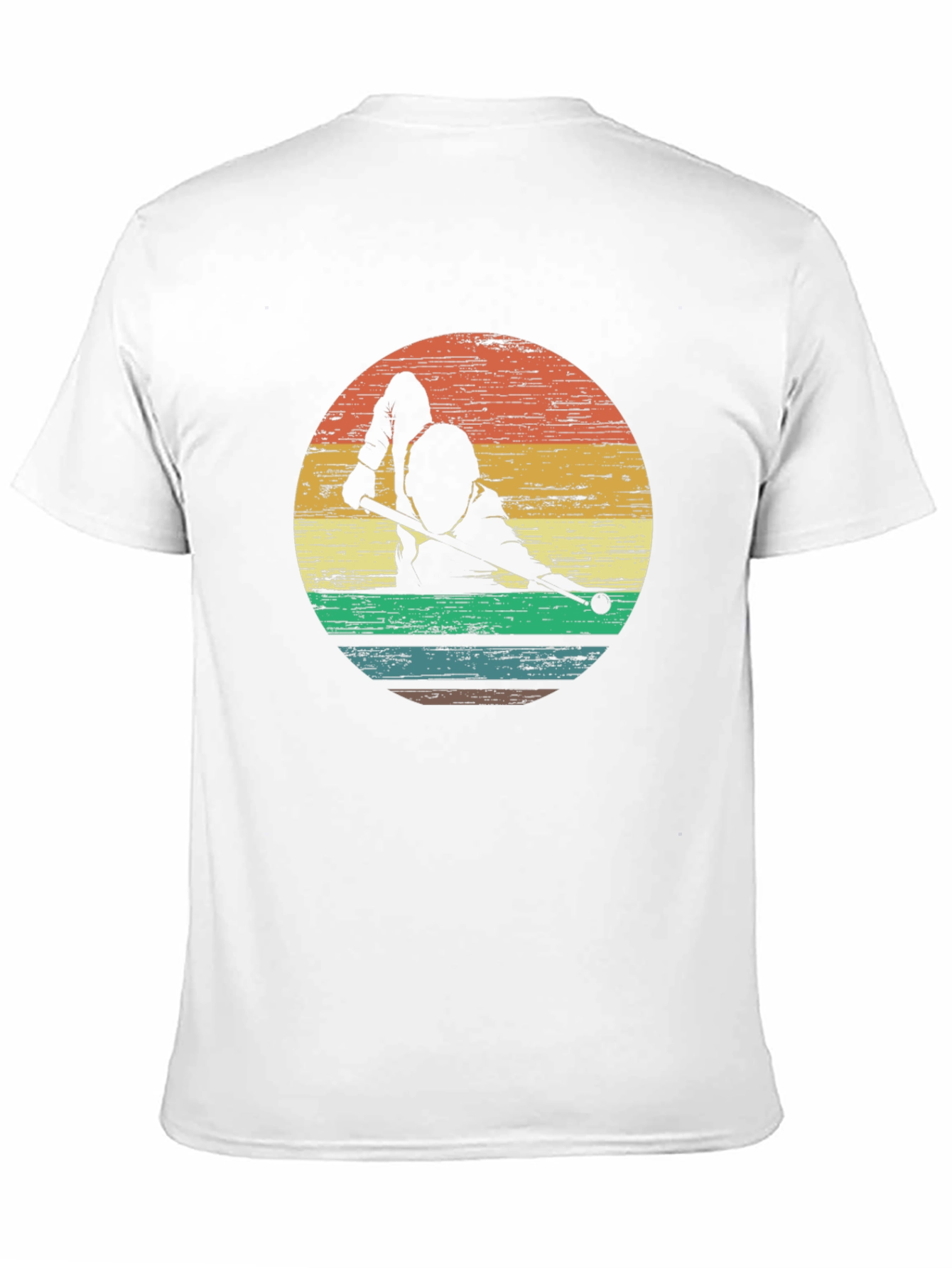 Retro Billiards Player Graphic Tee