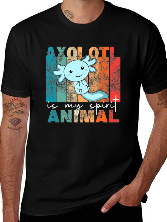Axolotl Spirit Animal Graphic T-Shirt