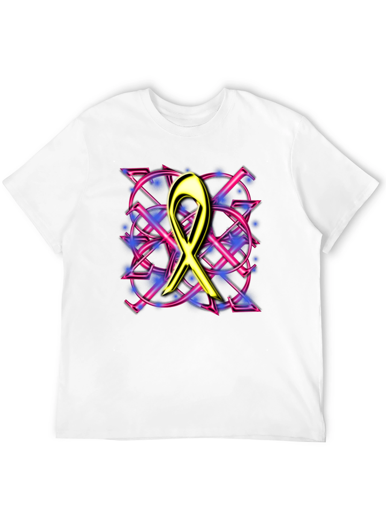 Bold Graphic Tee - Ribbon Design