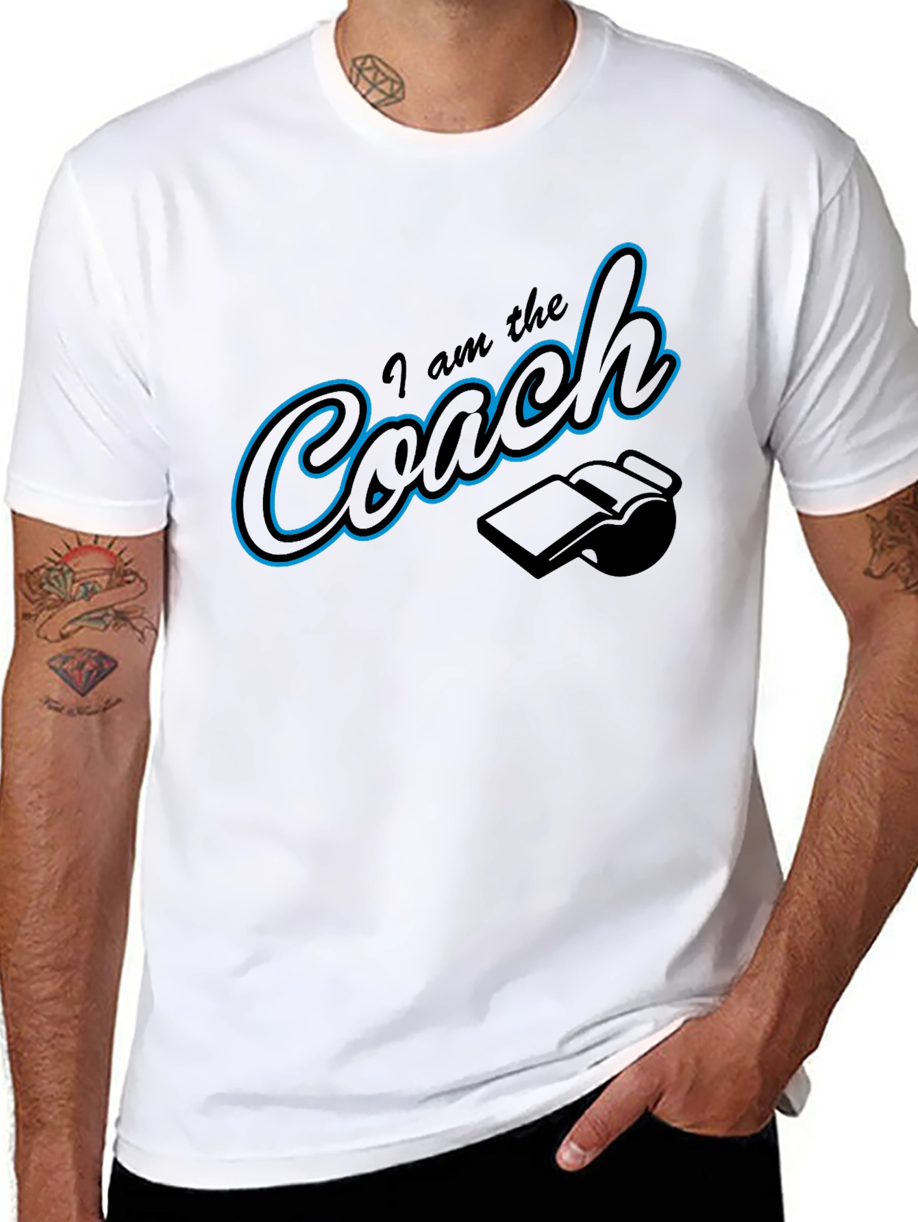 I am the Coach T-Shirt Whistle Funny Gift