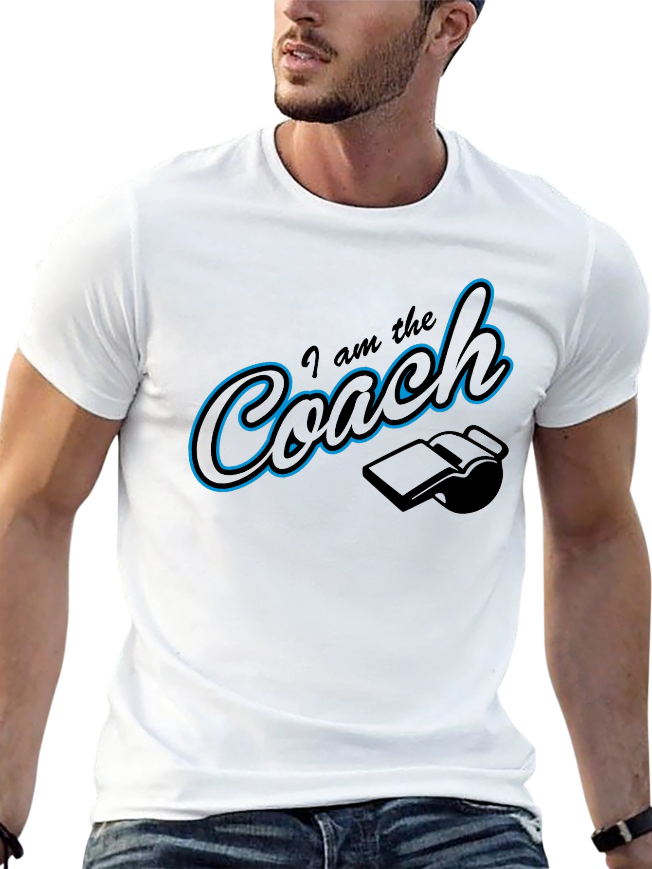 I am the Coach T-Shirt Whistle Funny Gift