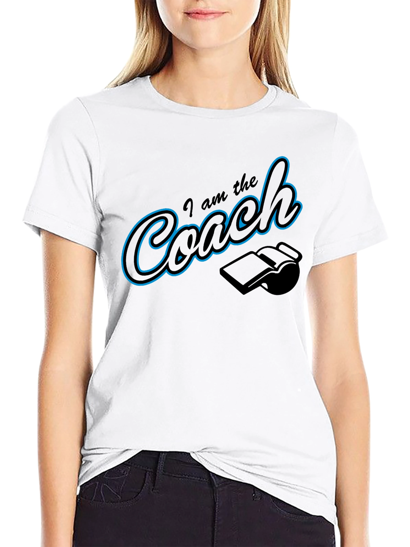 I am the Coach T-Shirt Whistle Funny Gift