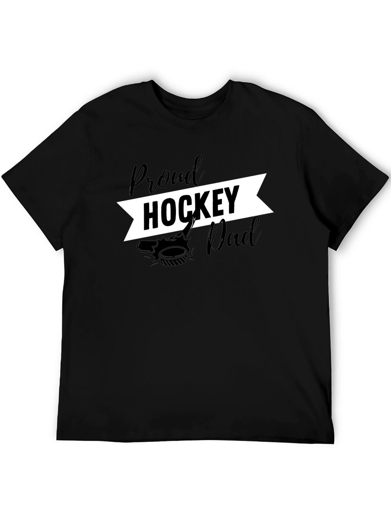 Proud Hockey Dad Graphic T-Shirt
