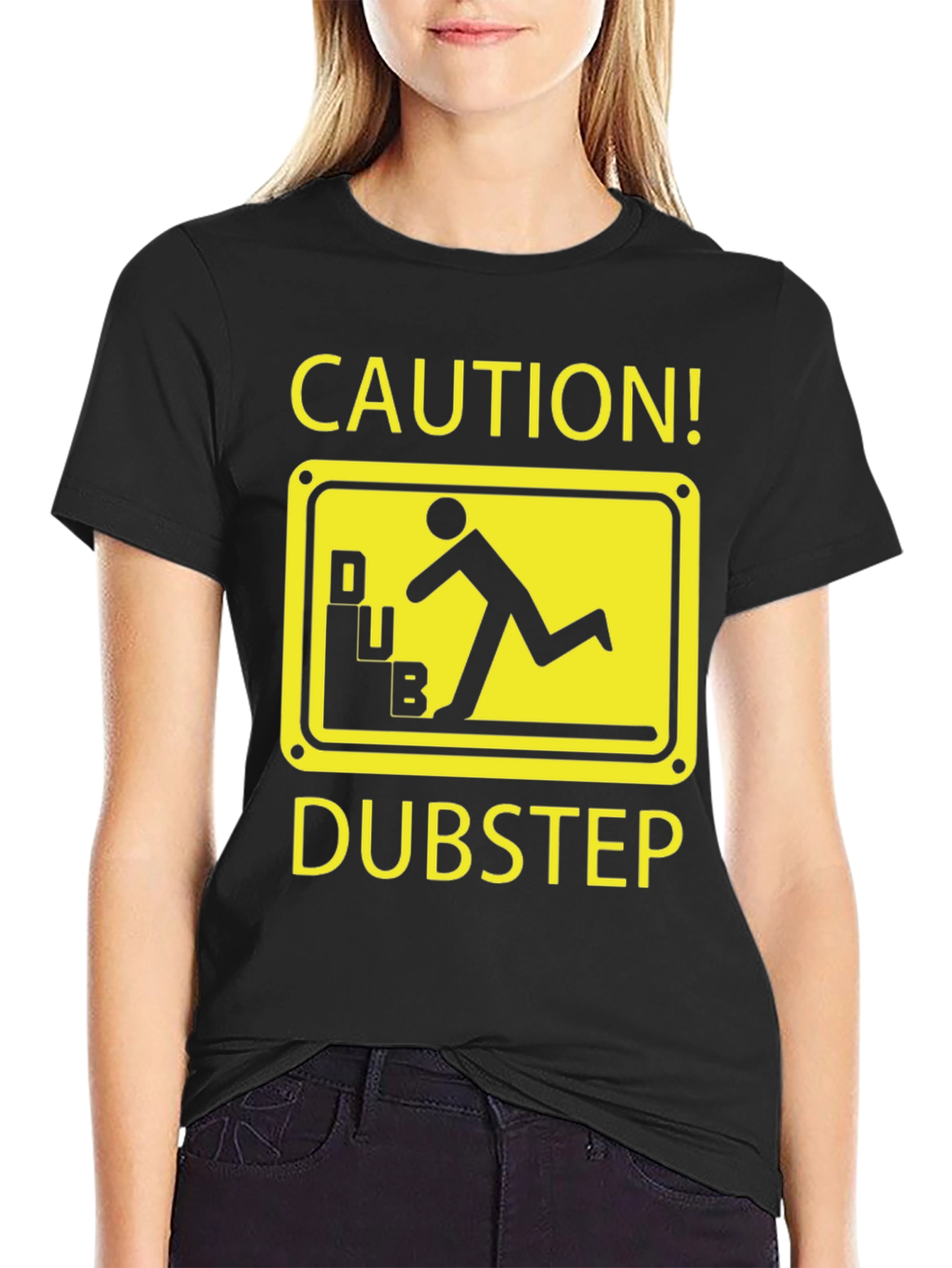 Caution Dubstep T-Shirt - Funny Music Lover Tee