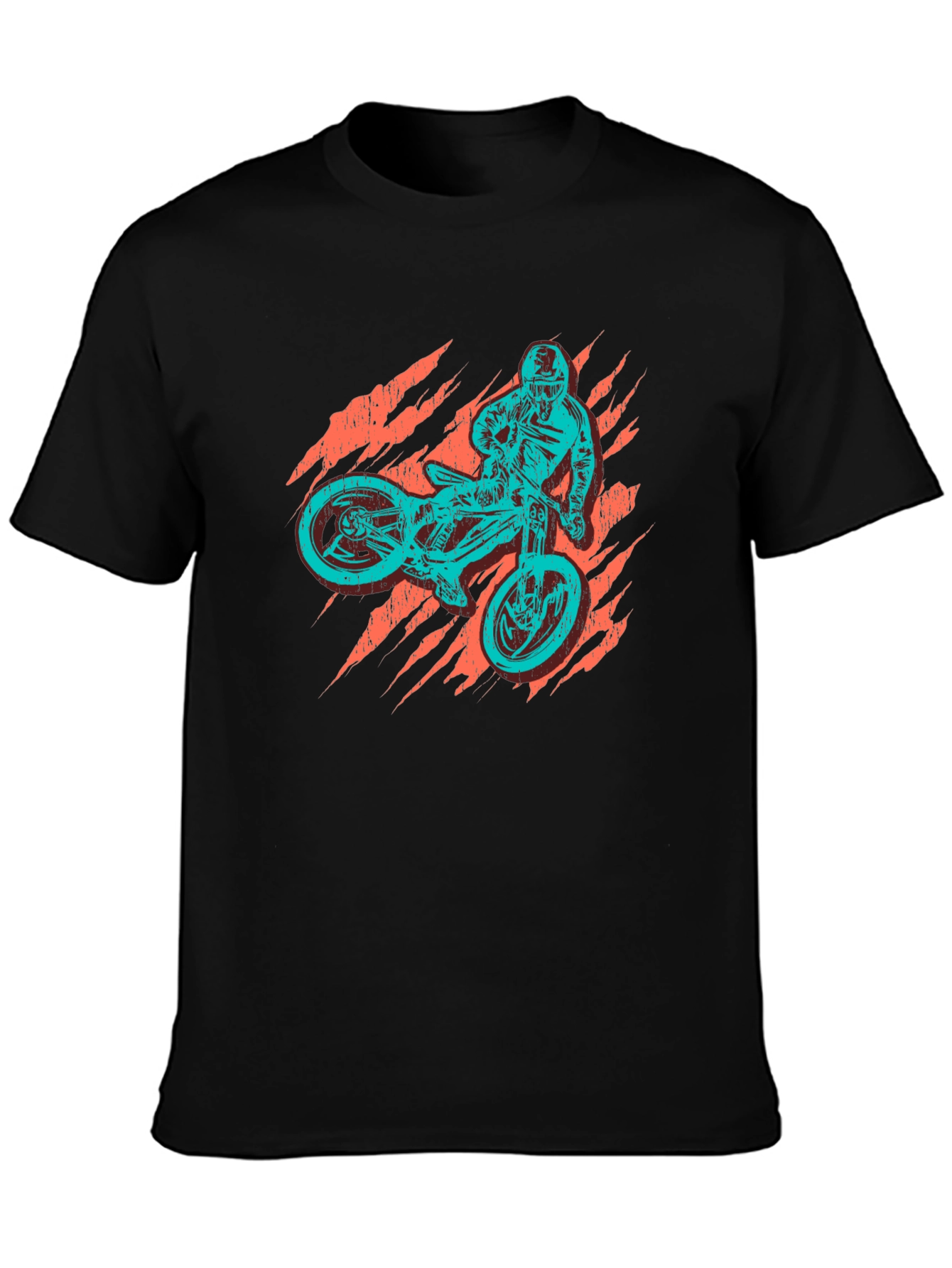 Mens Graphic T-Shirt - Mountain Biker Print