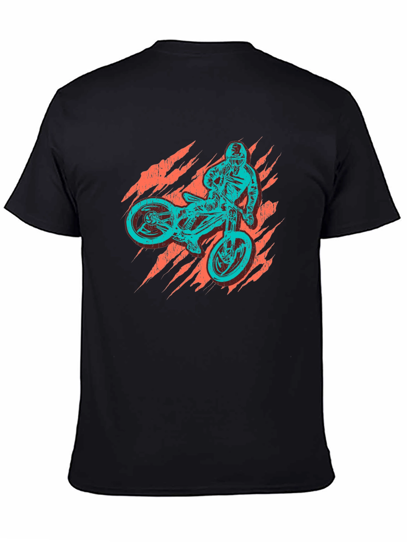 Mens Graphic T-Shirt - Mountain Biker Print