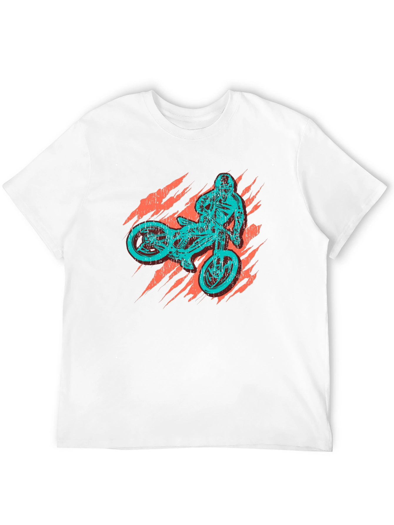 Mens Graphic T-Shirt - Mountain Biker Print