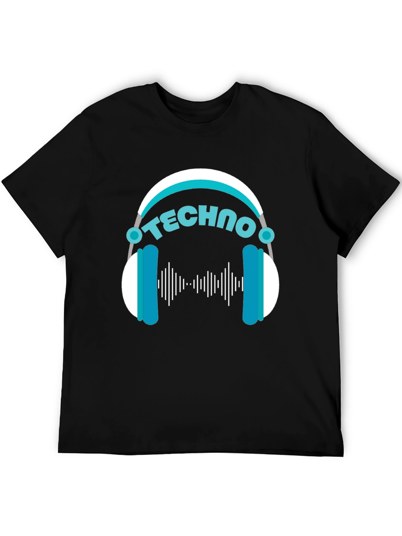 Techno Music T-Shirt - DJ Headphone Design