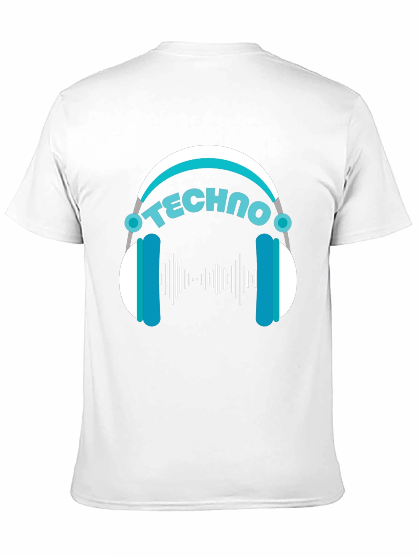Techno Music T-Shirt - DJ Headphone Design