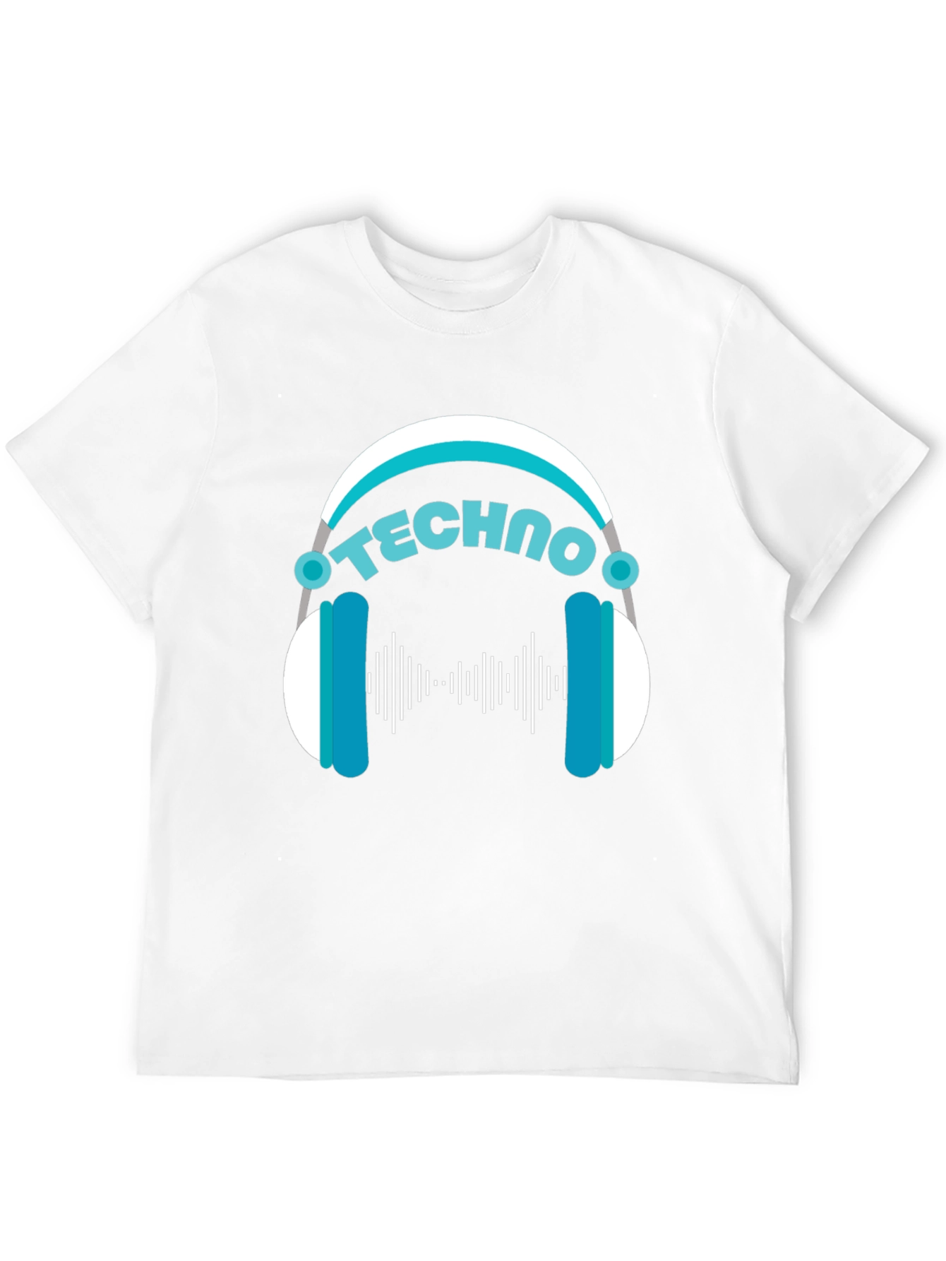 Techno Music T-Shirt - DJ Headphone Design