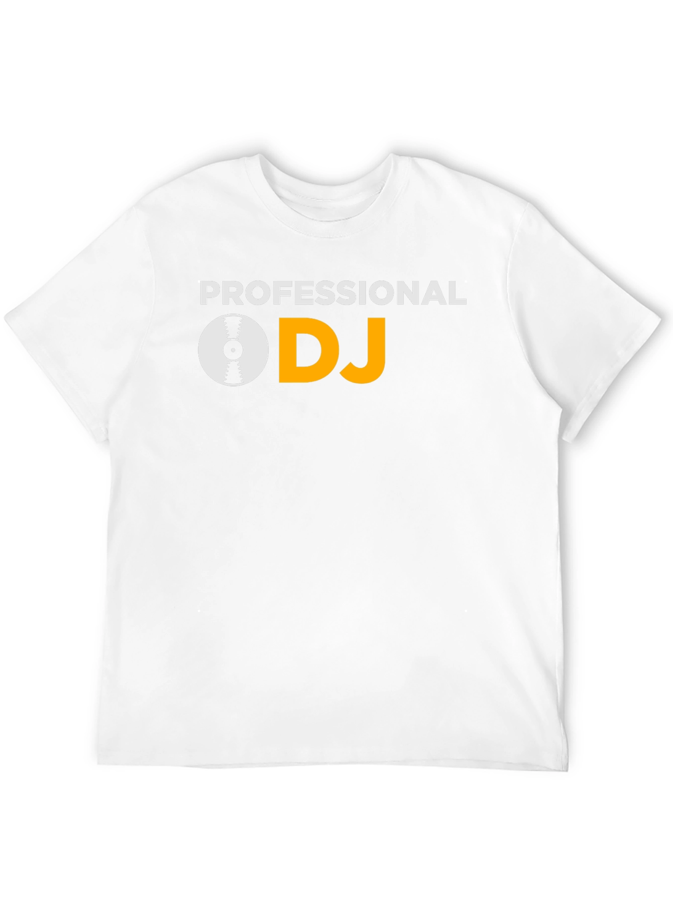 Professional DJ Graphic Tee - Black Cotton