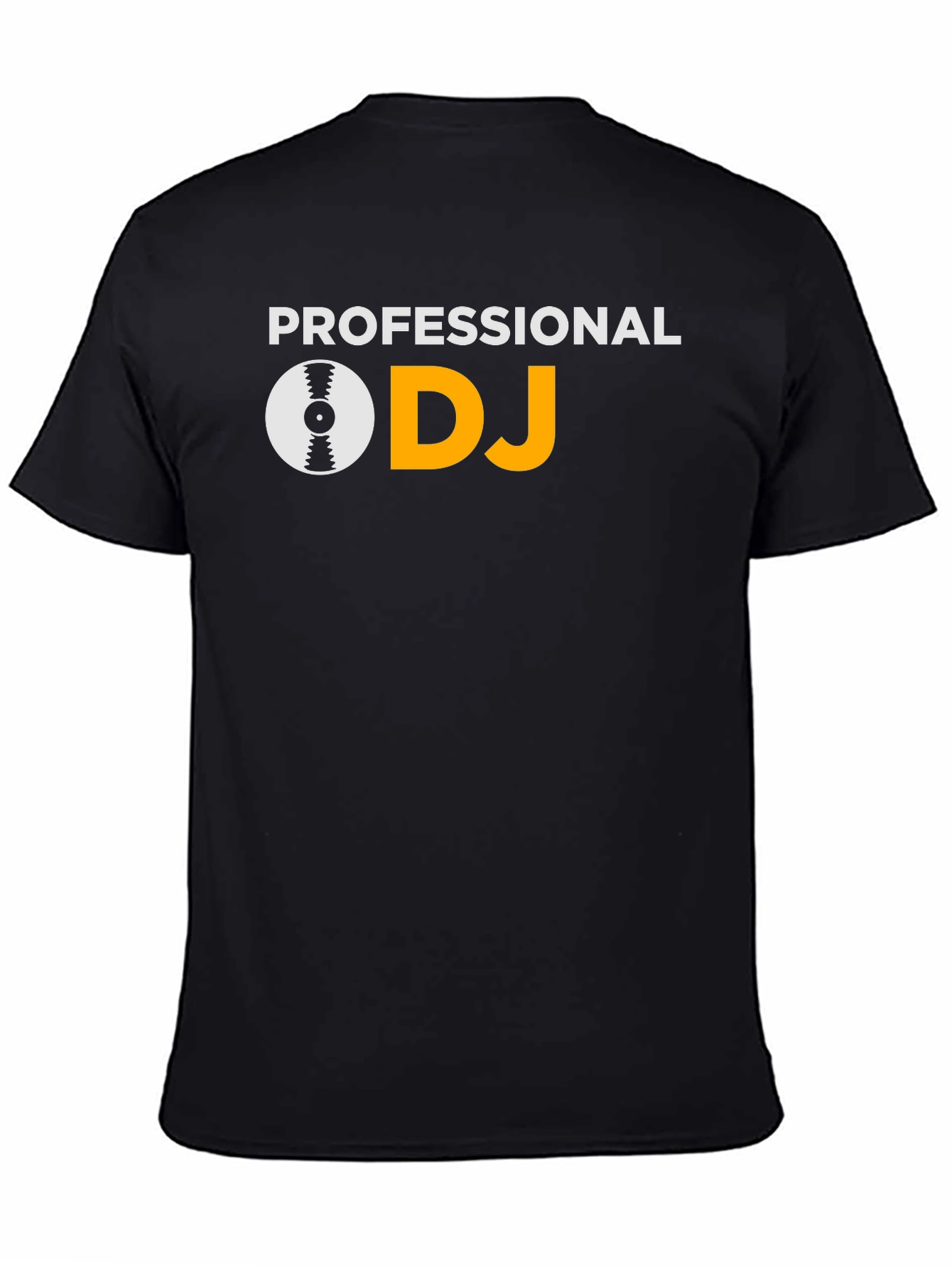 Professional DJ Graphic Tee - Black Cotton