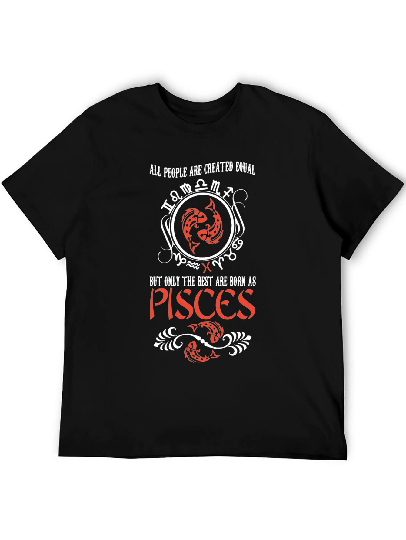 Pisces Zodiac T-Shirt - All People Created Equal Tee