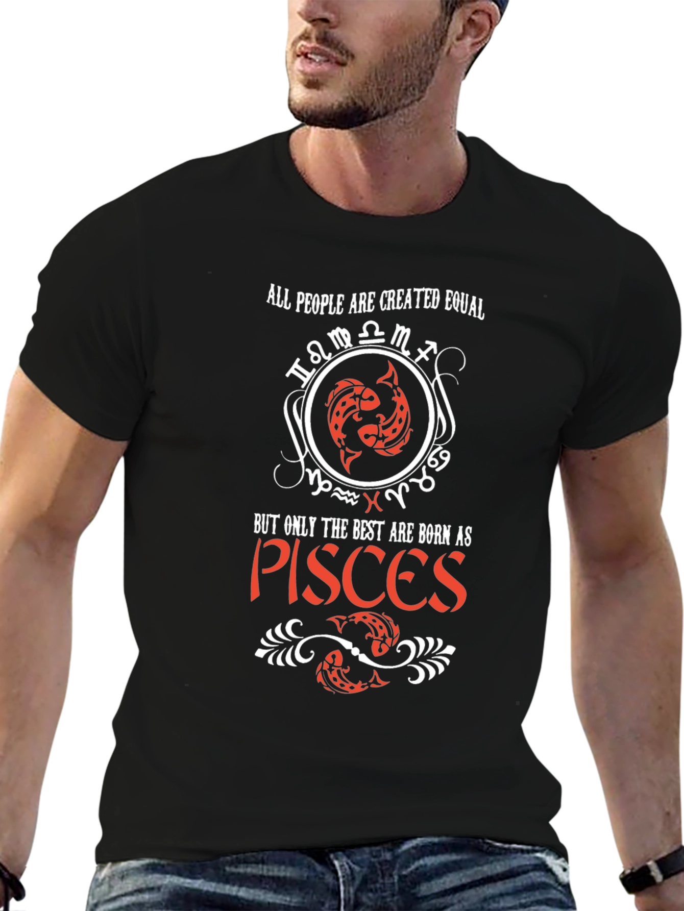 Pisces Zodiac T-Shirt - All People Created Equal Tee