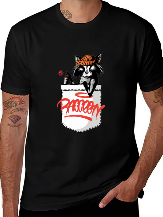 Raccoon in Pocket Graphic Tee