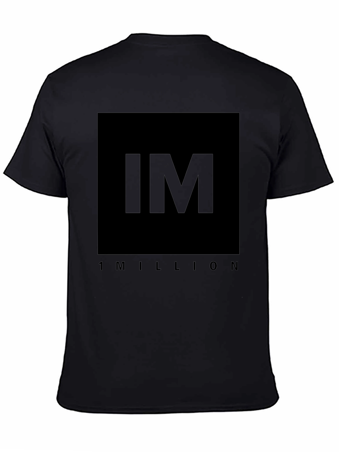 IM 1 Million Black T-Shirt - Stylish Graphic Tee