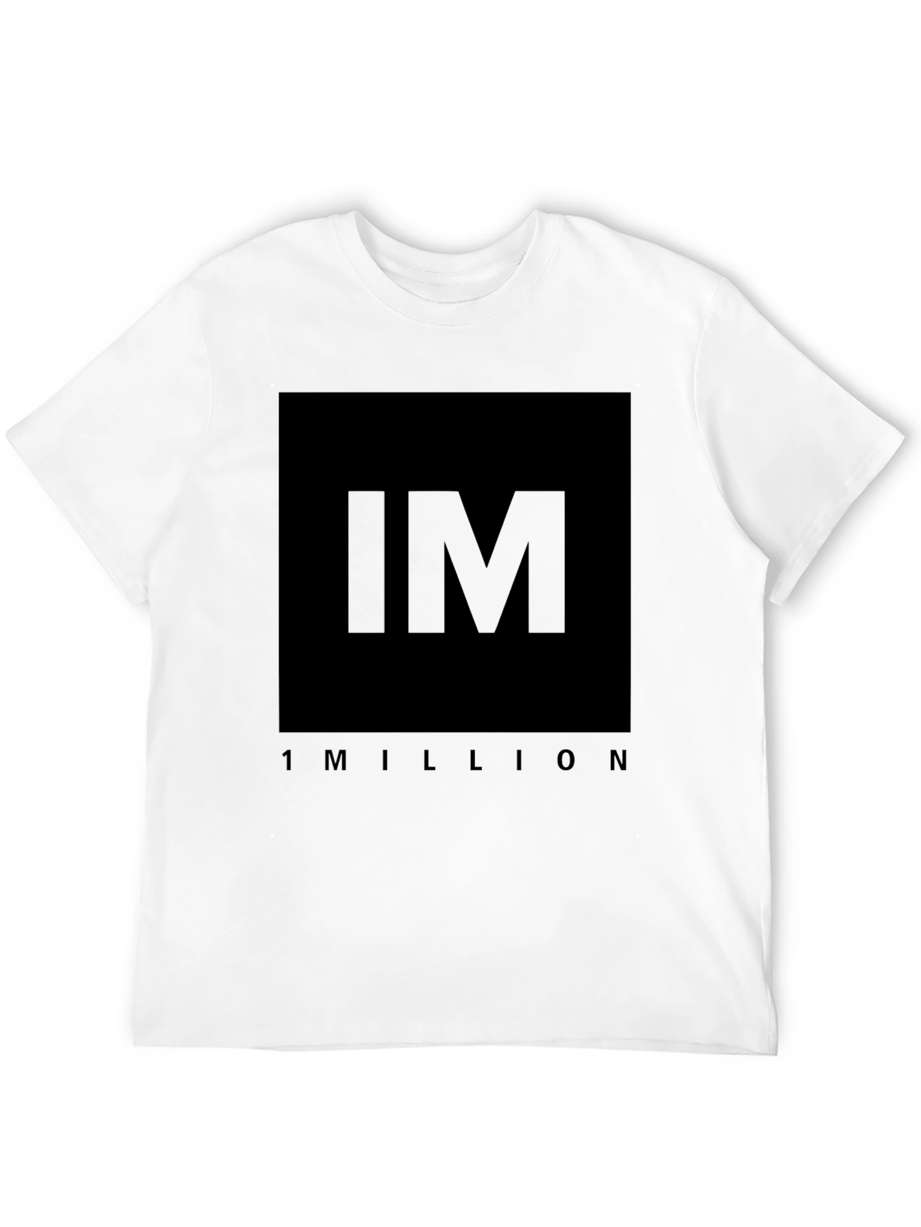 IM 1 Million Black T-Shirt - Stylish Graphic Tee