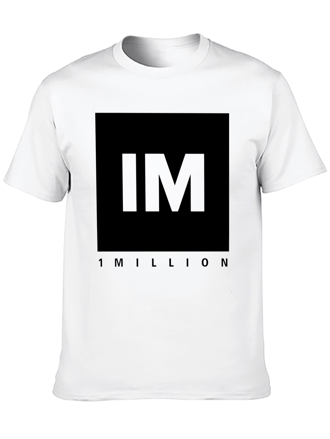 IM 1 Million Black T-Shirt - Stylish Graphic Tee