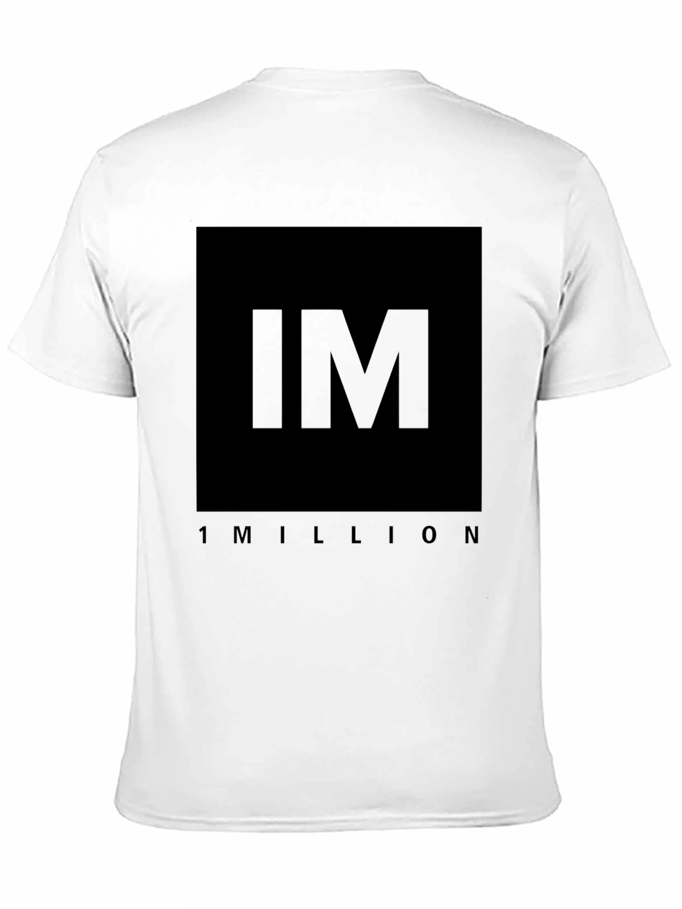 IM 1 Million Black T-Shirt - Stylish Graphic Tee