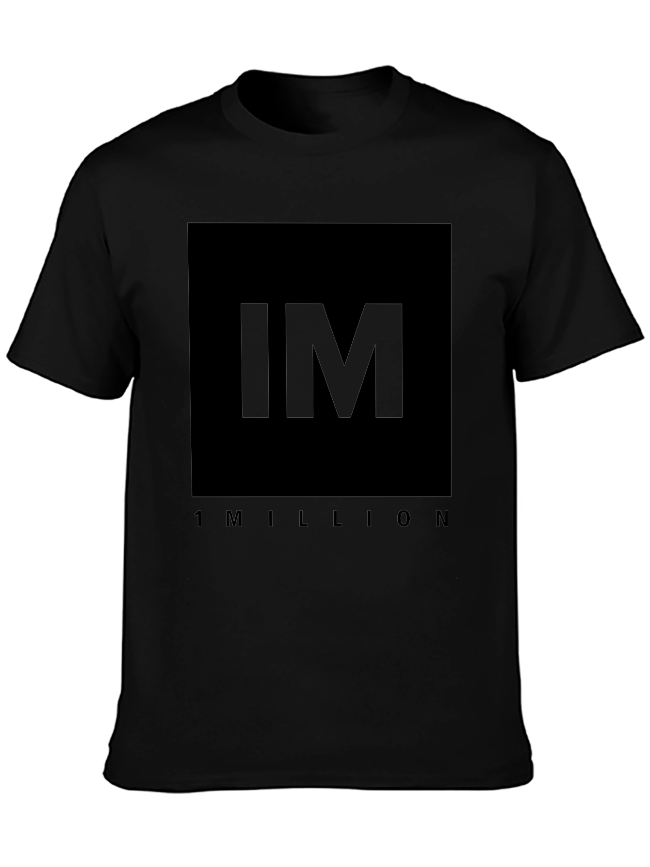 IM 1 Million Black T-Shirt - Stylish Graphic Tee
