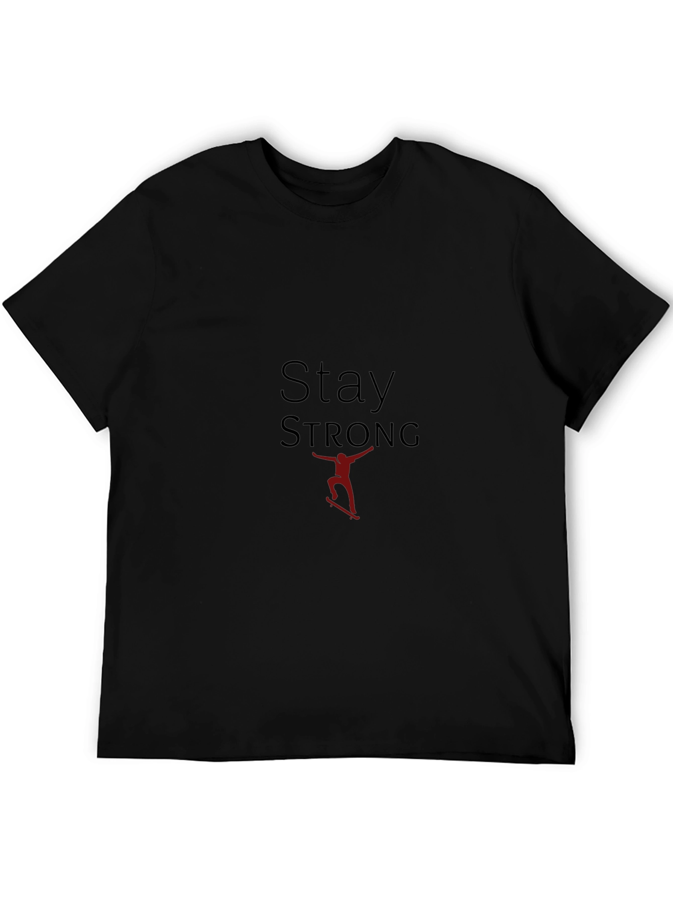 Stay Strong Graphic Tee - Black T-Shirt