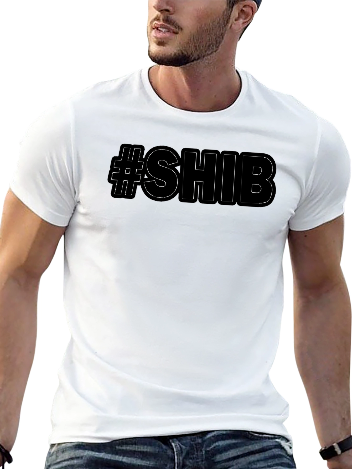 SHIB Crypto T-Shirt - Black Graphic Tee