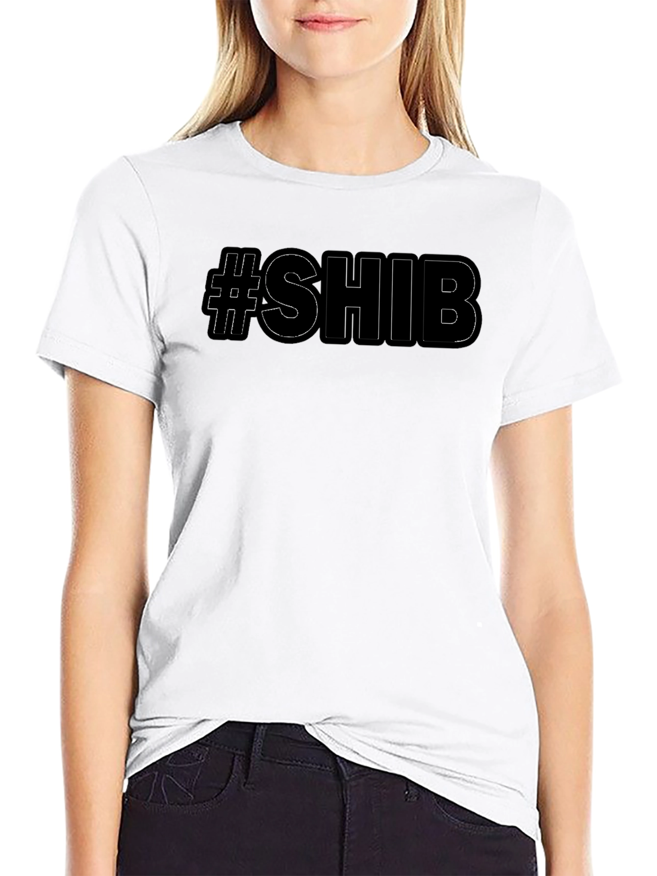 SHIB Crypto T-Shirt - Black Graphic Tee