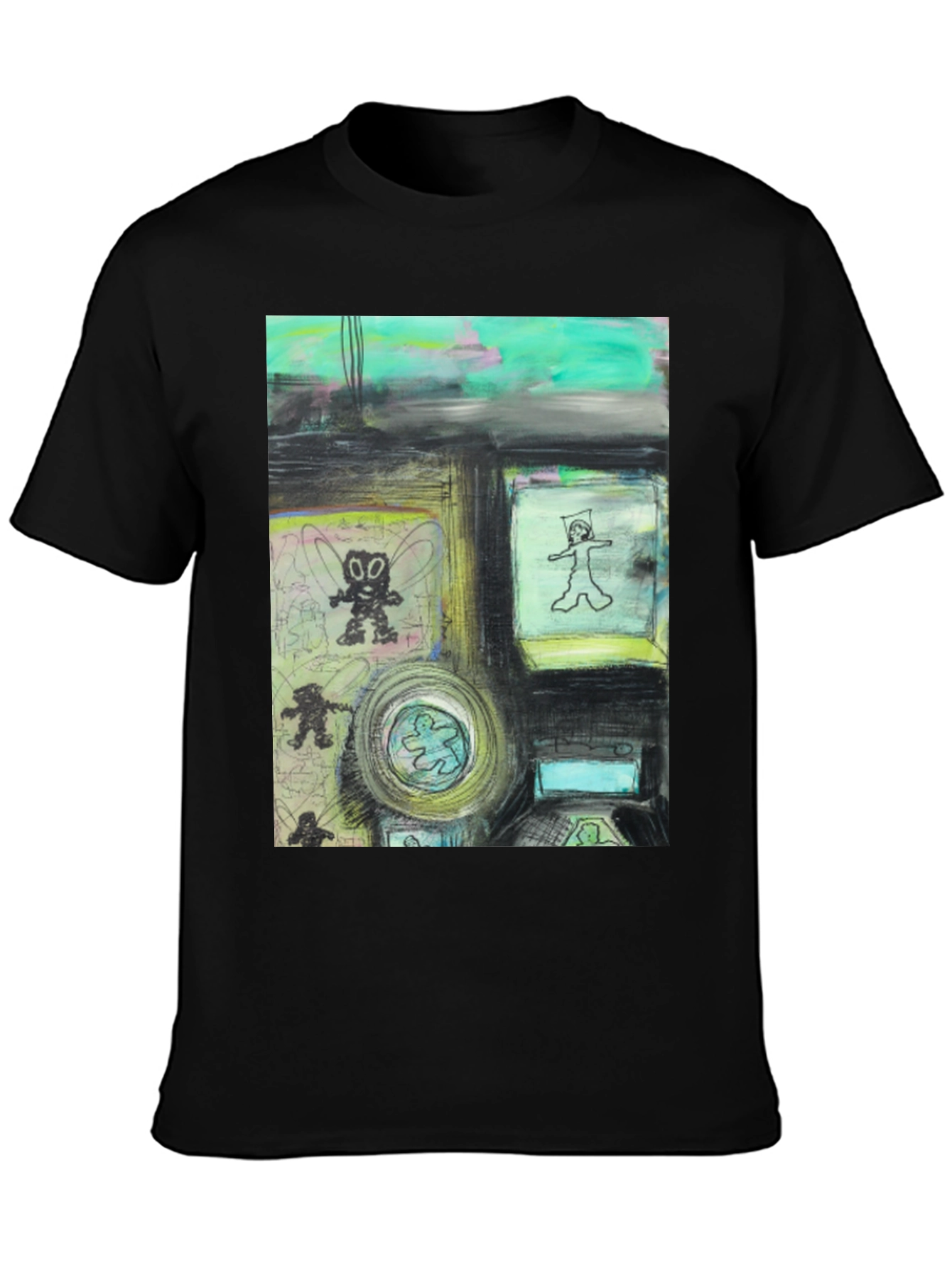 Artistic Graphic Print T-Shirt
