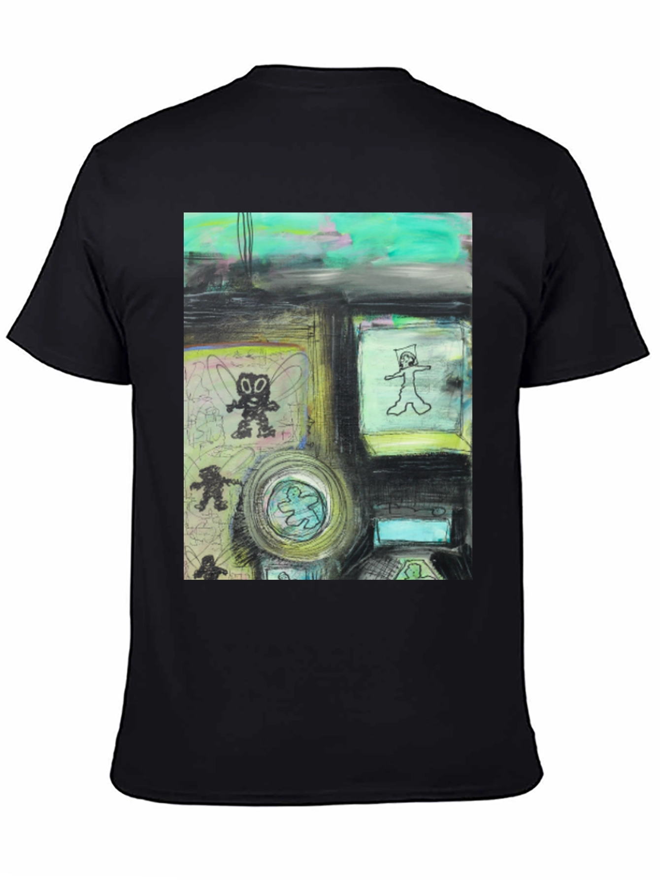 Artistic Graphic Print T-Shirt