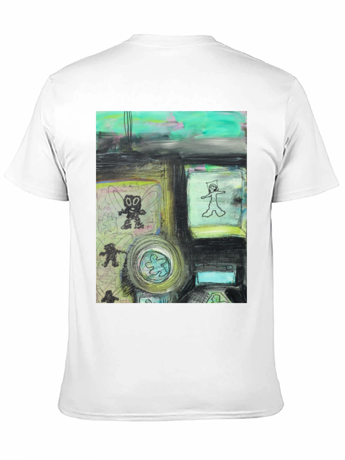 Artistic Graphic Print T-Shirt