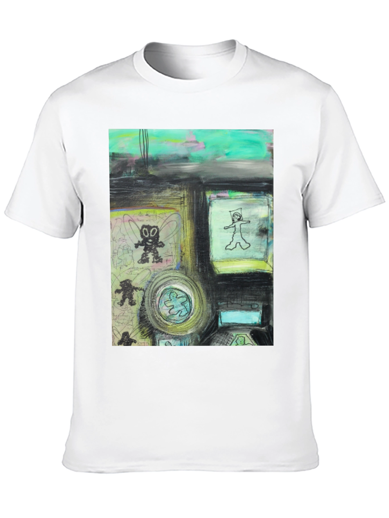 Artistic Graphic Print T-Shirt