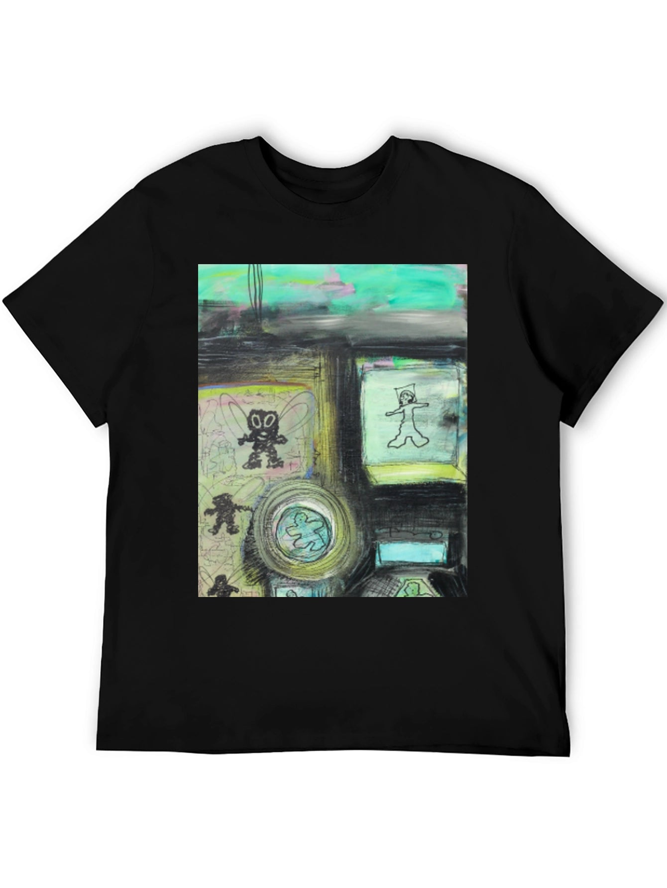 Artistic Graphic Print T-Shirt