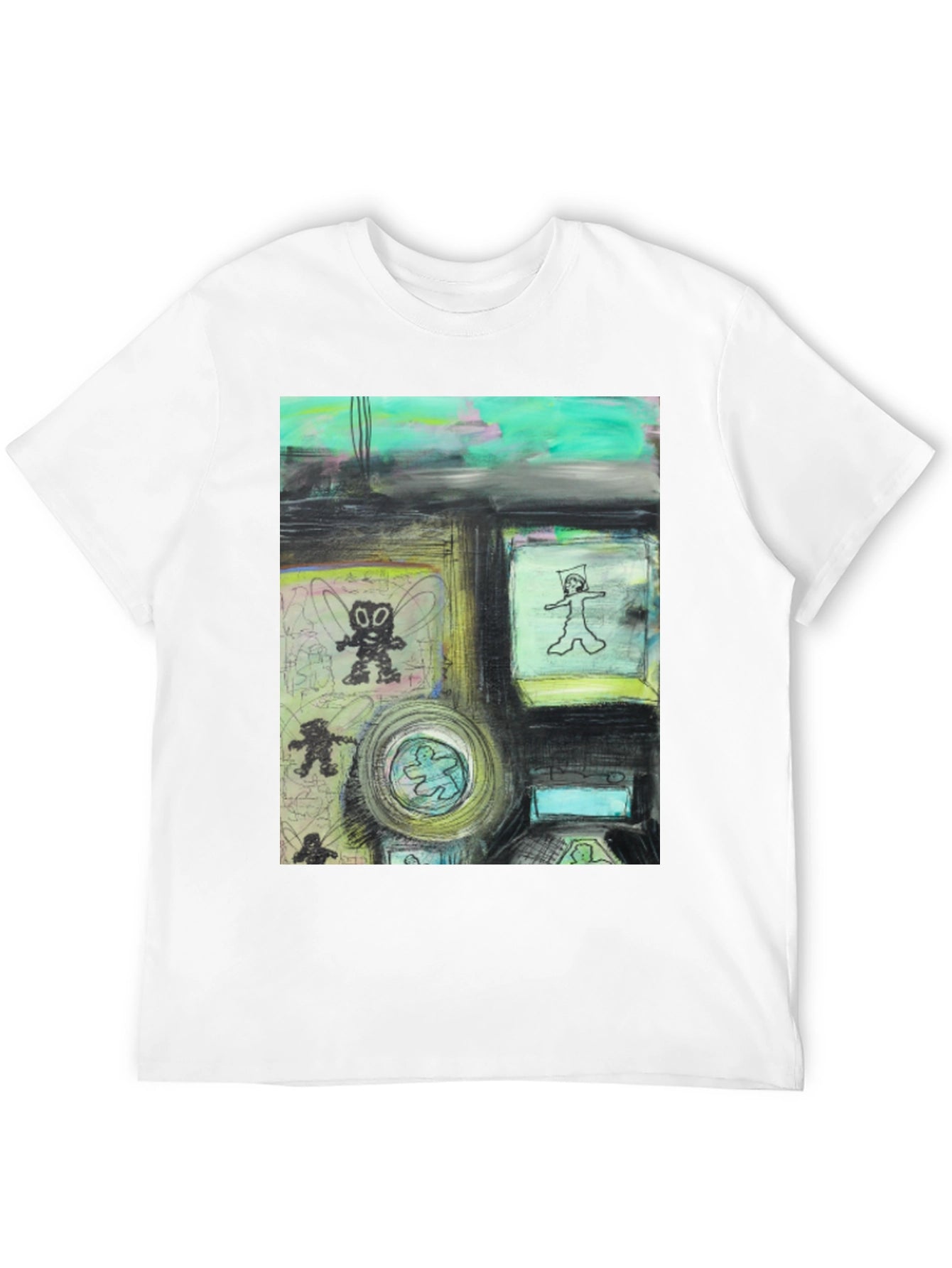 Artistic Graphic Print T-Shirt