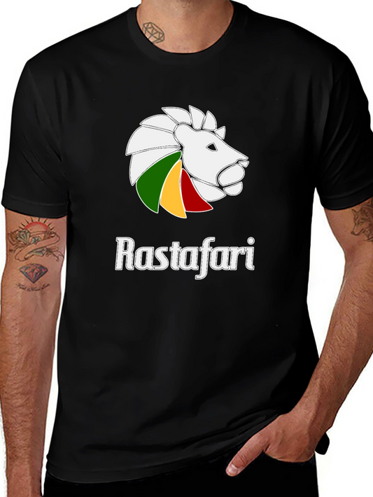 Rastafari Lion Head Graphic T-Shirt