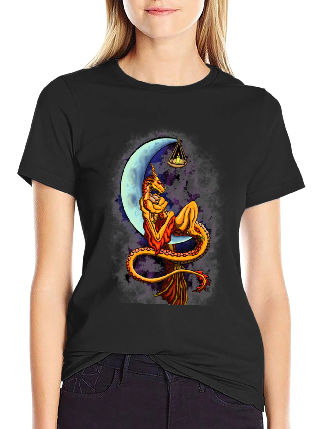 Dragon Moon Black T-Shirt