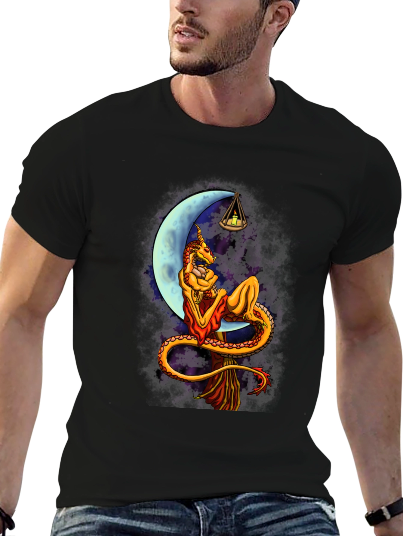 Dragon Moon Black T-Shirt