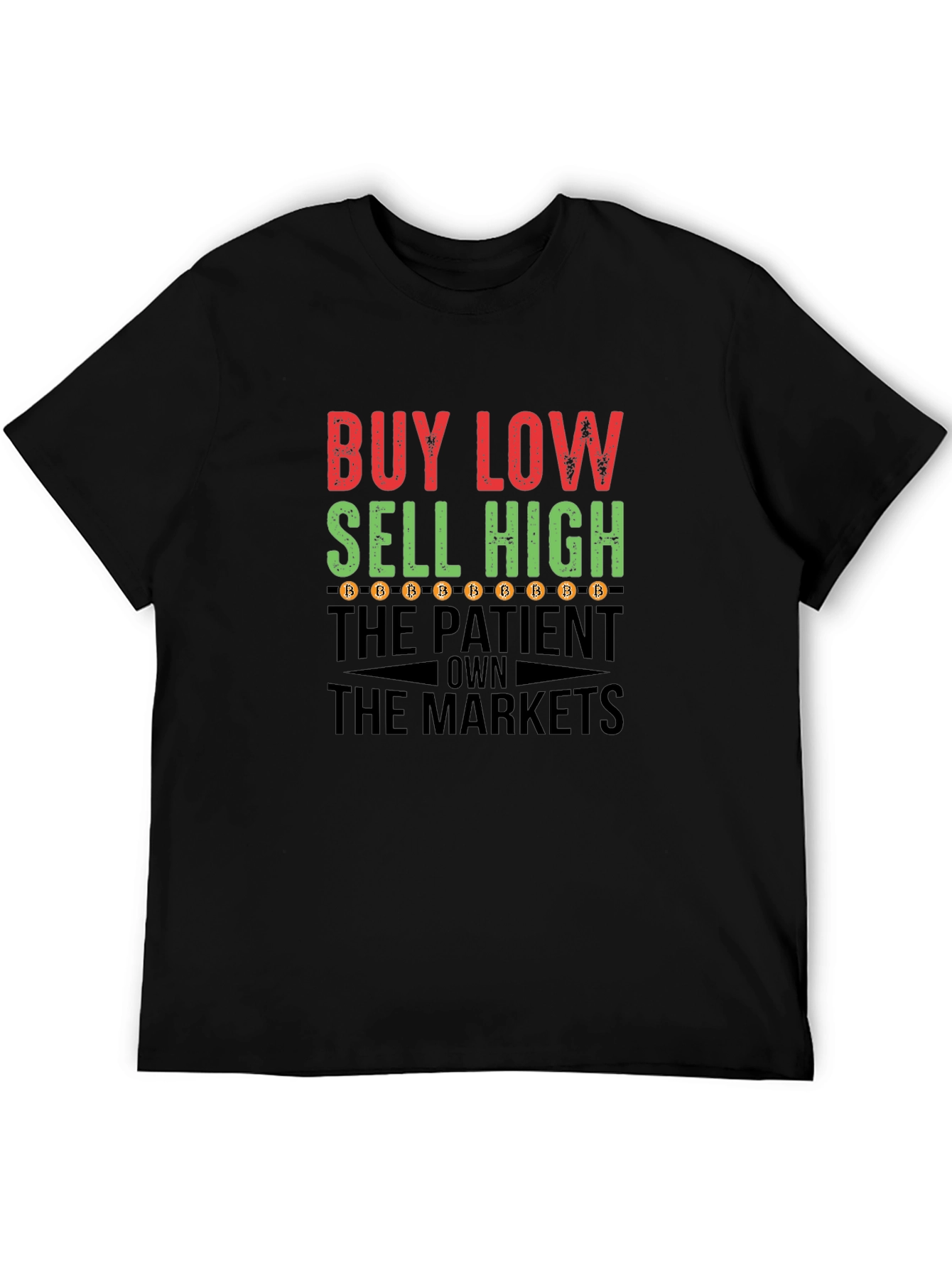 Buy Low Sell High Bitcoin T-Shirt Crypto Traders Tee