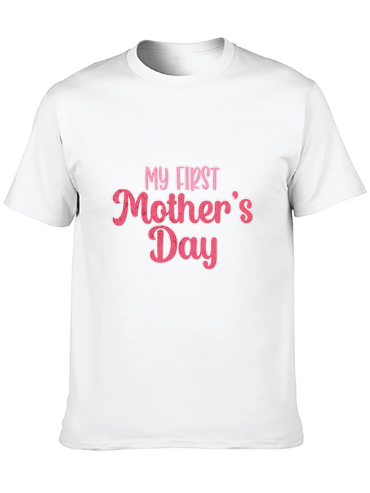 My First Mothers Day T-Shirt - Black