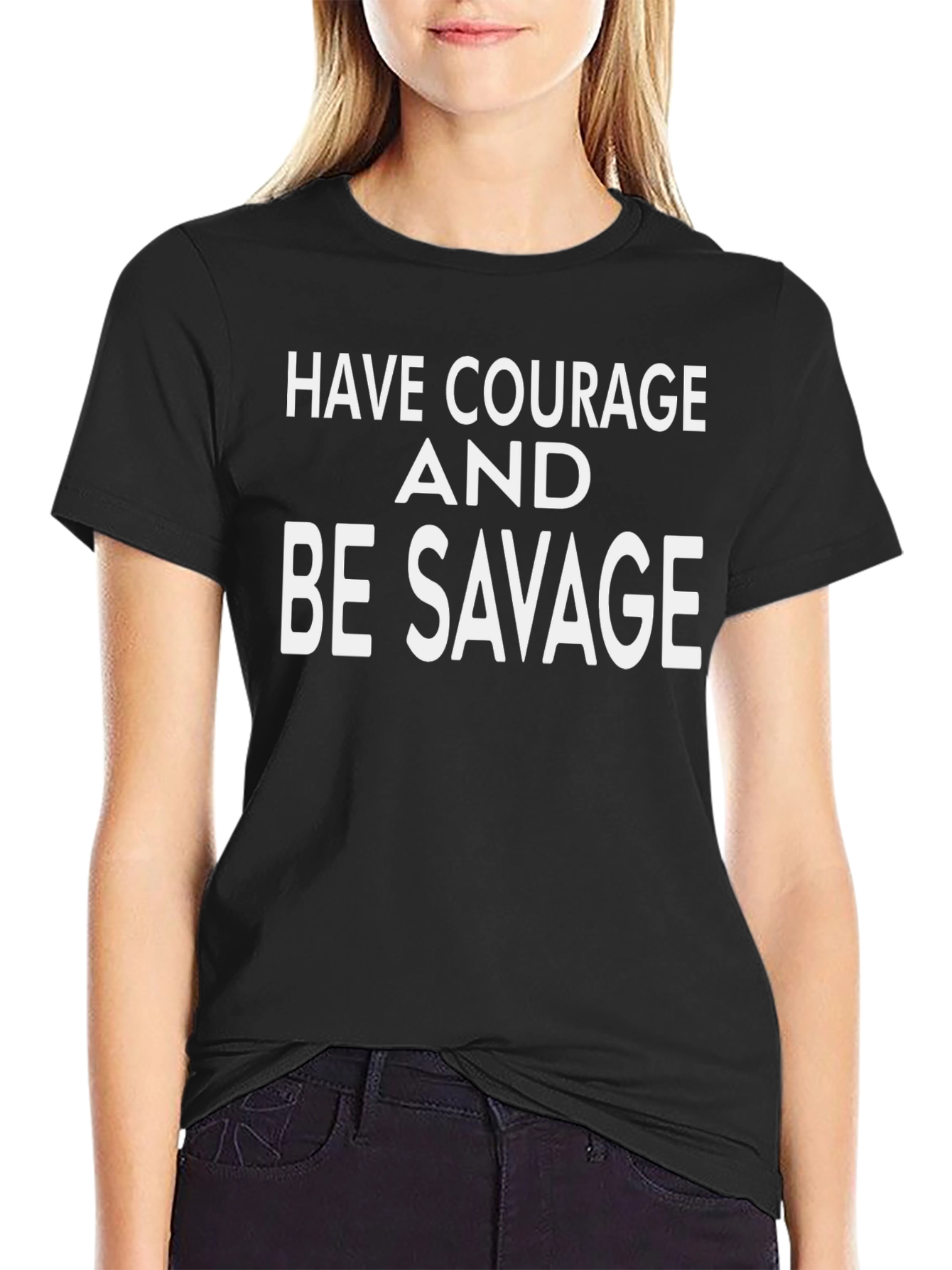 Courage & Savage Black Graphic Tee
