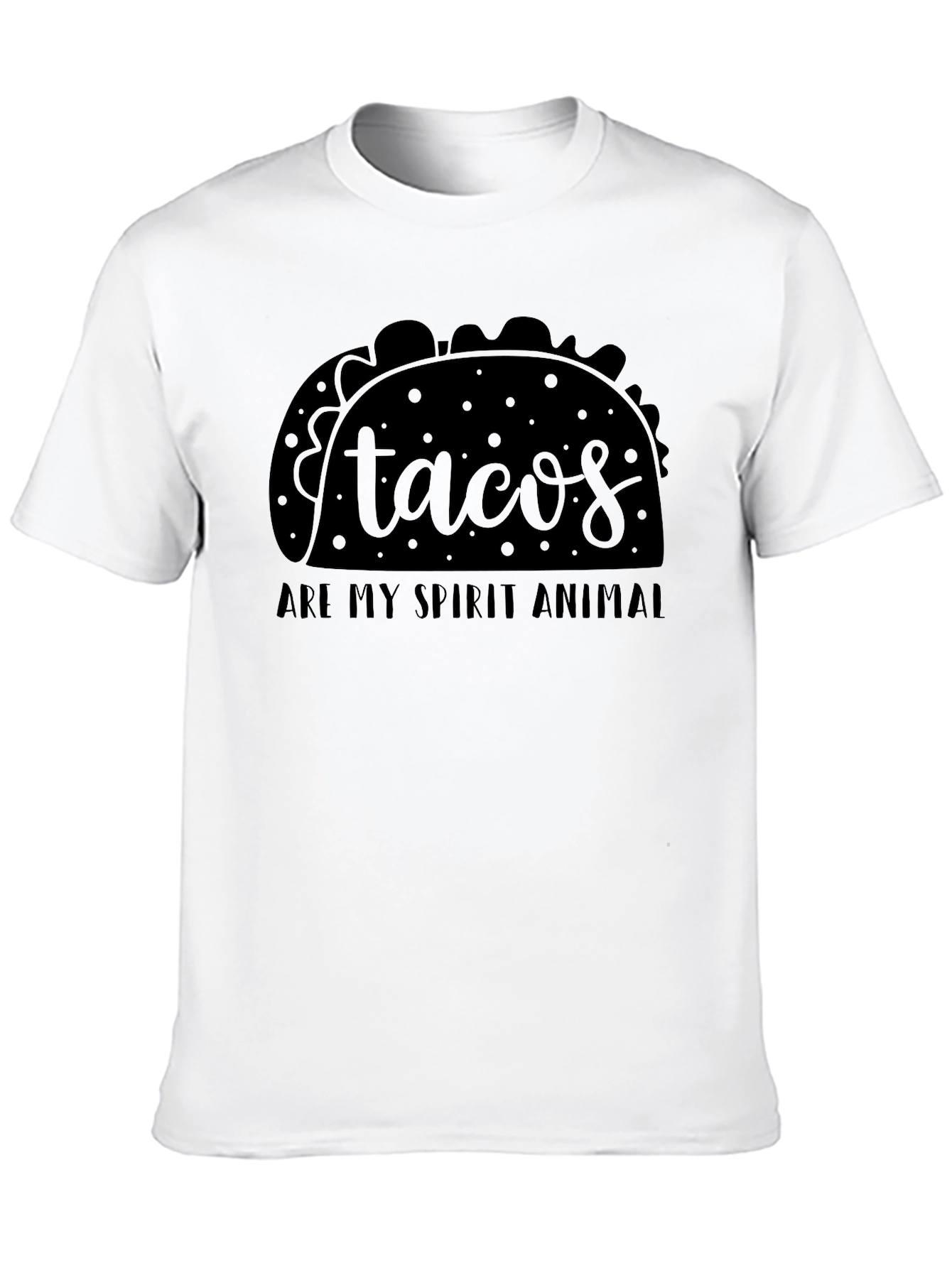 Tacos Are My Spirit Animal Black T-Shirt