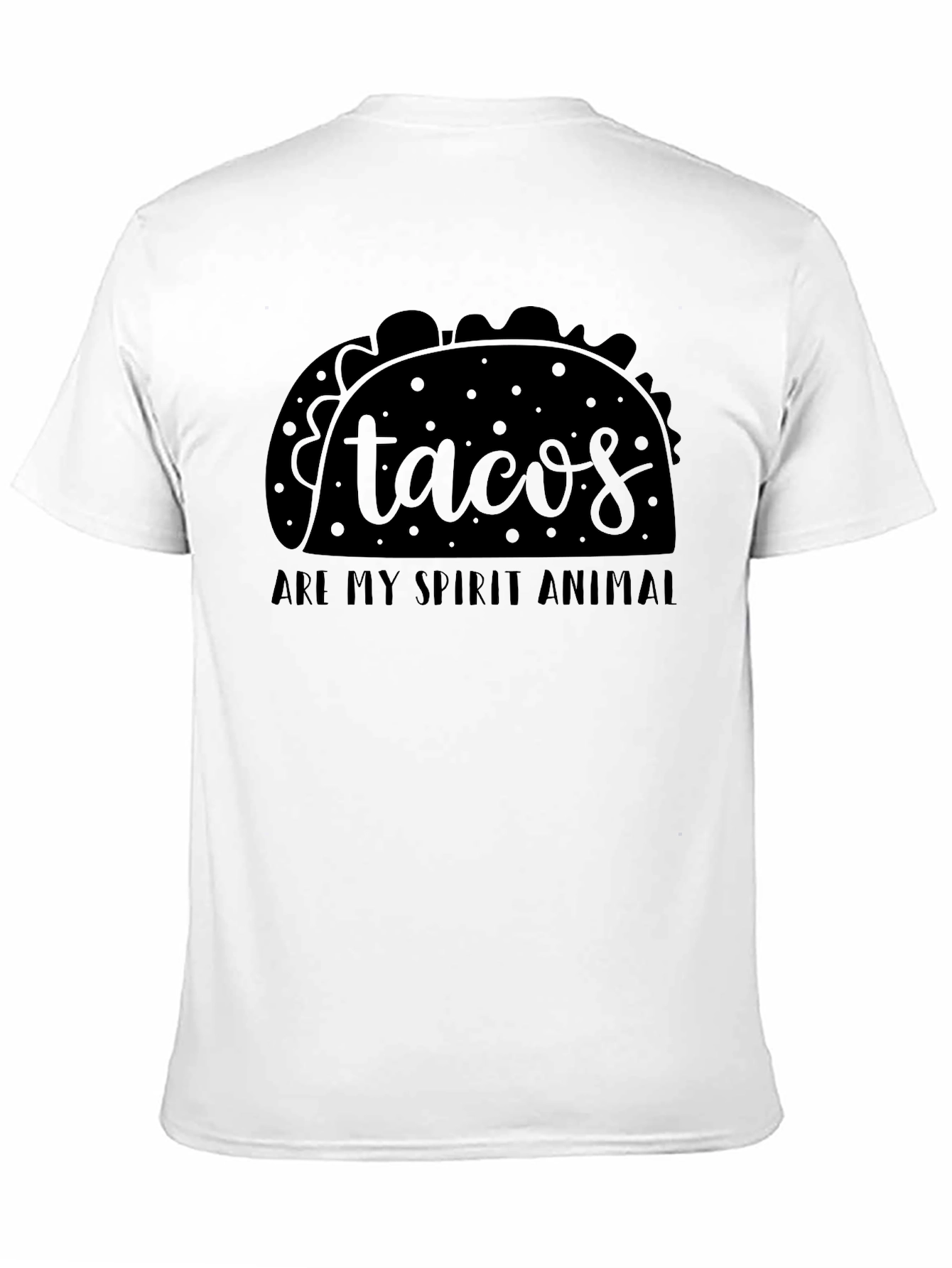 Tacos Are My Spirit Animal Black T-Shirt