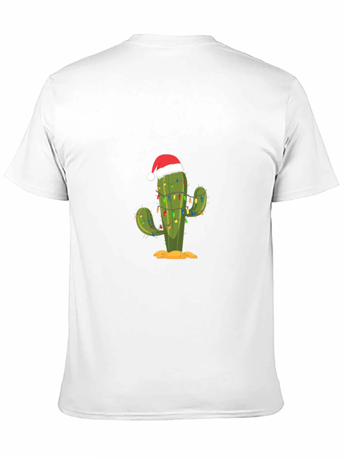 Festive Cactus Tee: Holiday Desert Style