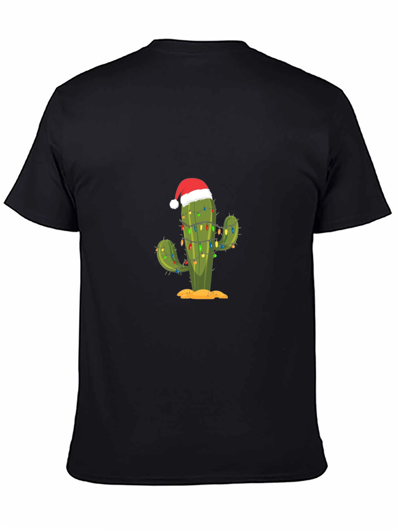 Festive Cactus Tee: Holiday Desert Style