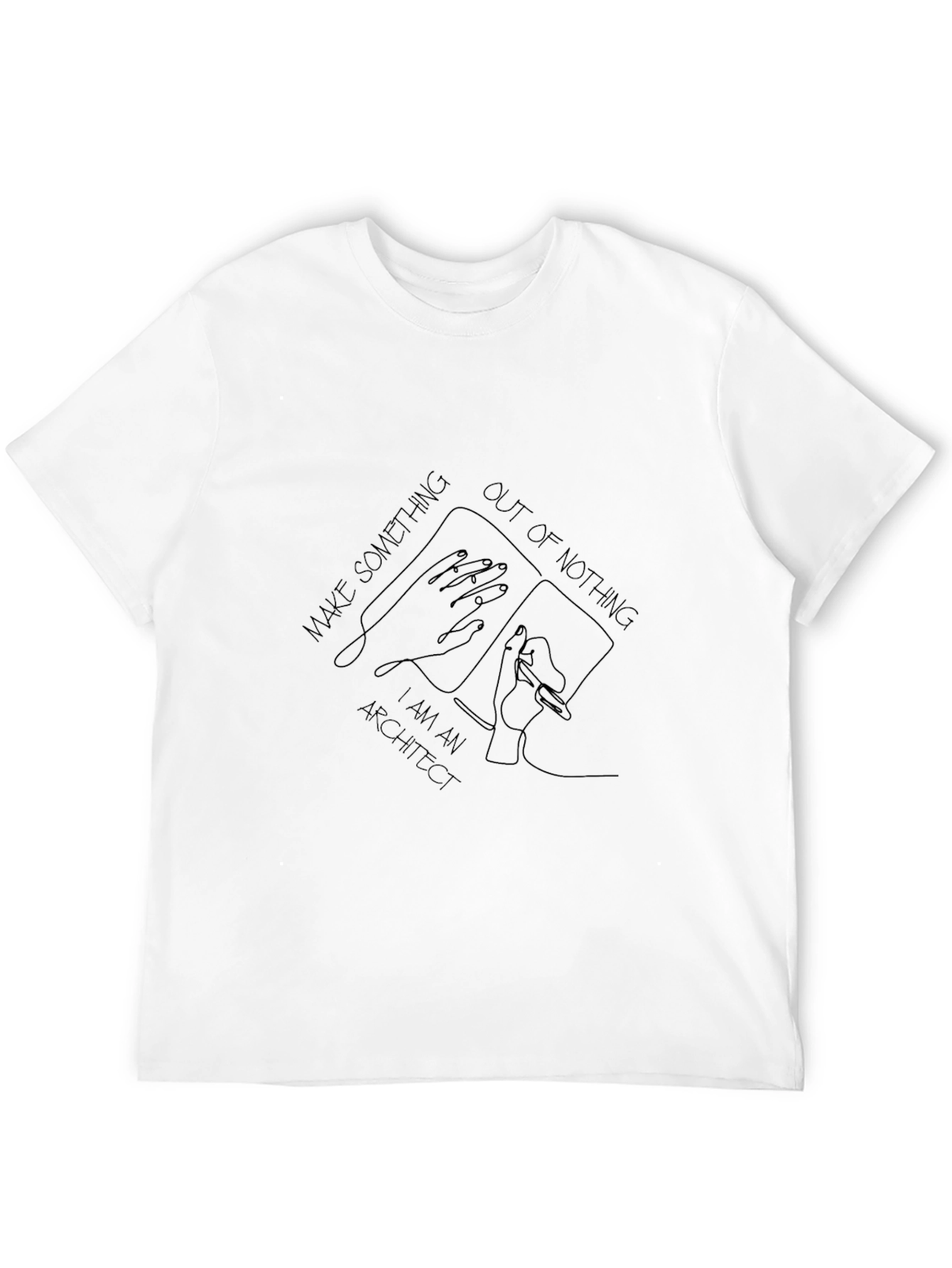 Architect Graphic Print T-Shirt - Design Drafting Creative
