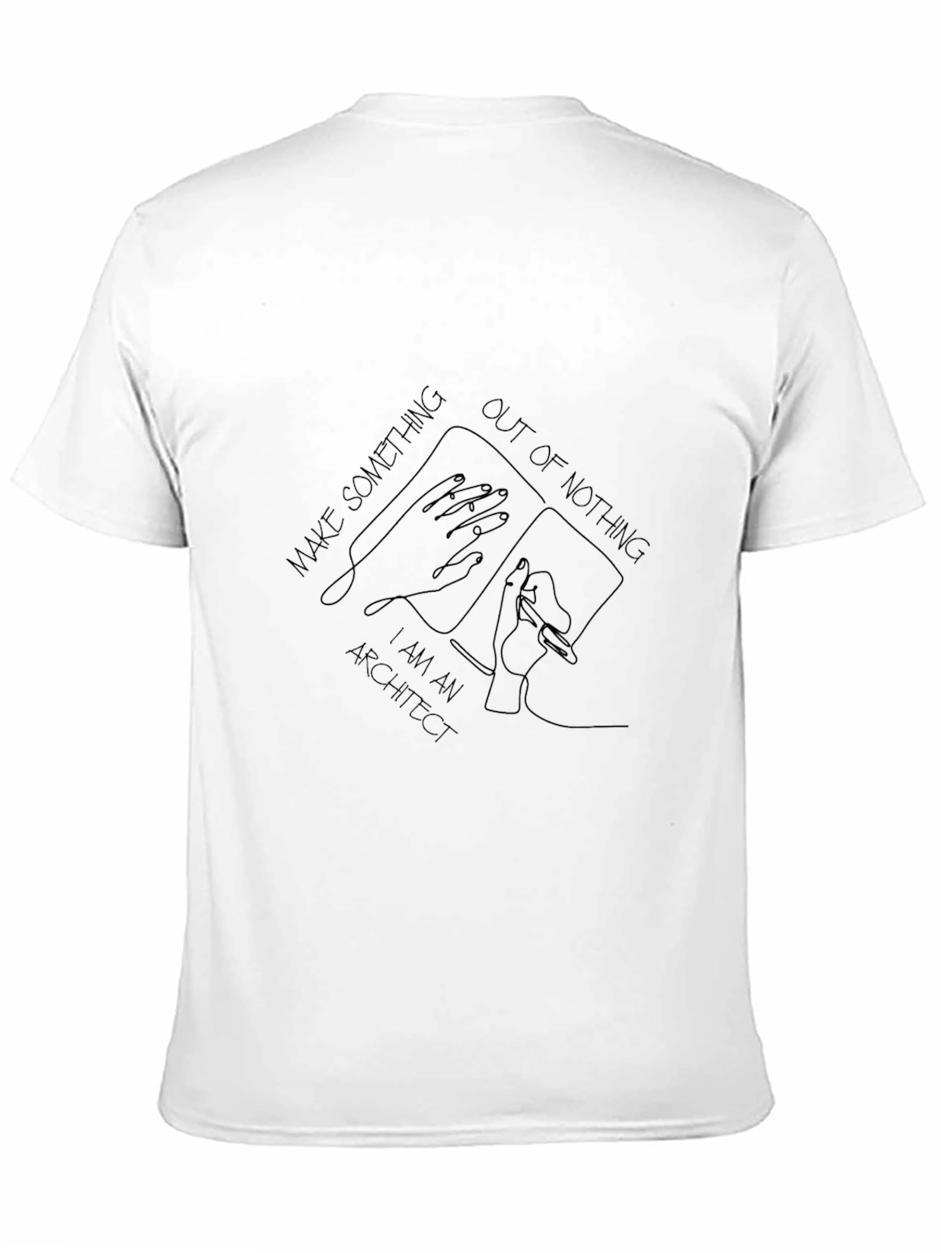 Architect Graphic Print T-Shirt - Design Drafting Creative