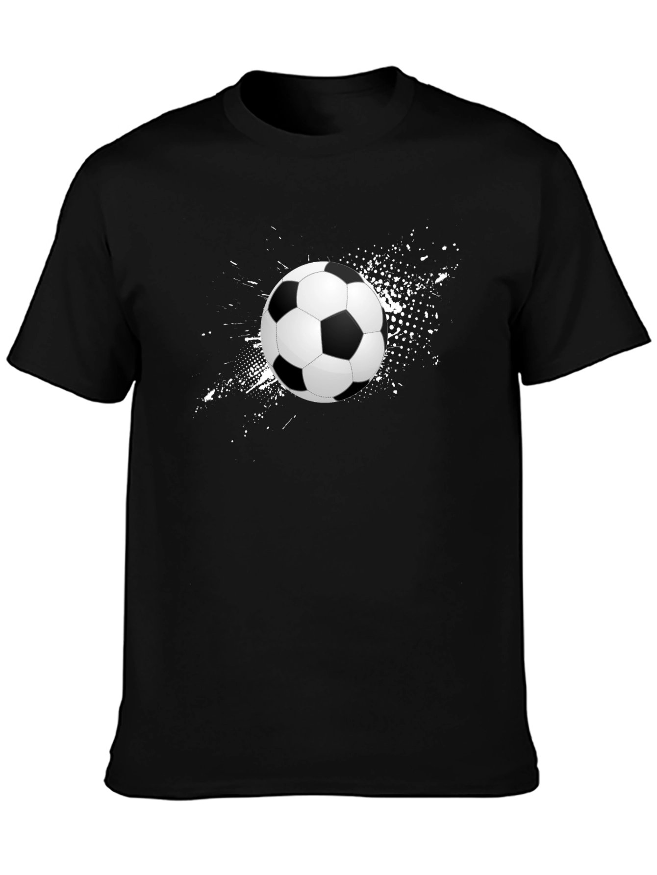 Soccer Ball Graphic T-Shirt - Stylish Mens Tee